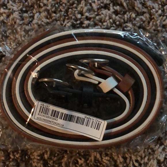 Bundle of 3 SHEIN Belts: Brown Black, White with silver buckle - Picture 3 of 3